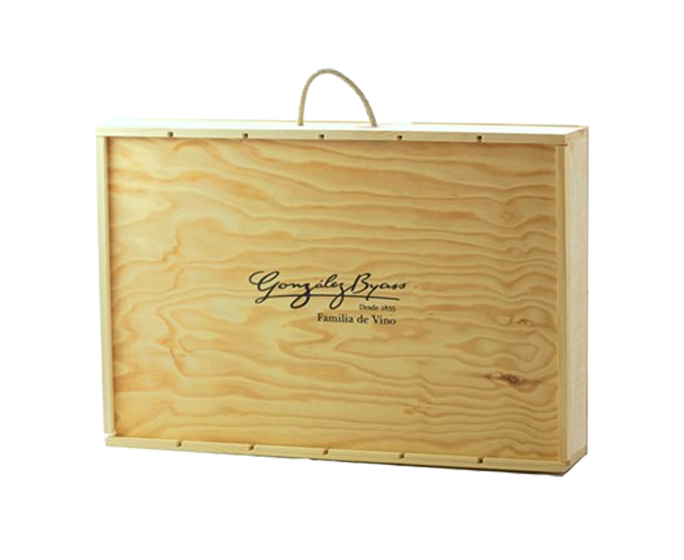 Caja madera 6 botellas